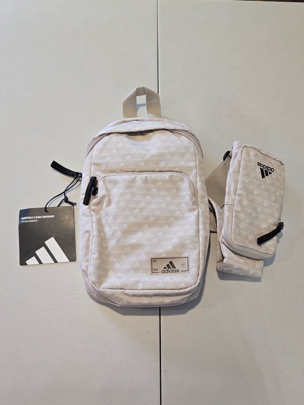 adidas Cream Essentials 2 Sling Crossbody Bag